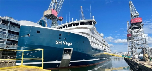 Swan Hellenic christens SH Vega at Helsinki Shipyard