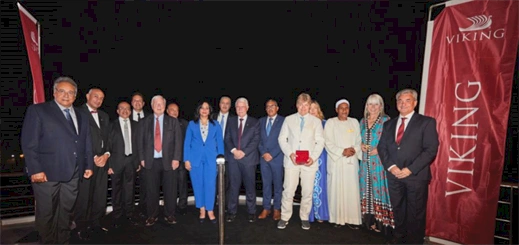 New river cruise ship Viking Osiris named at celebration in Luxor