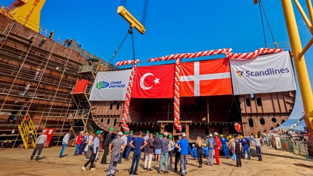 Scandlines celebrates construction milestone for new ferry