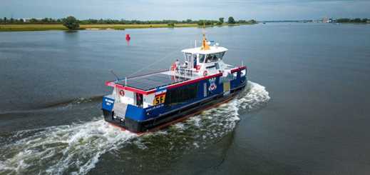 SFK takes delivery of fifth battery-powered ferry Wellingdorf