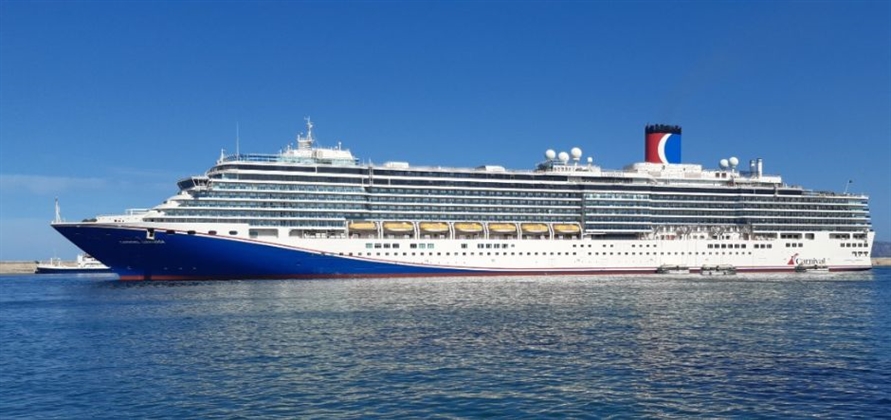 Carnival Luminosa sets sail for the first time with new livery