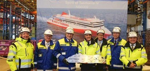Rauma Marine Constructions lays keel for Spirit of Tasmania IV