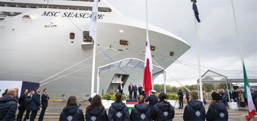 MSC Cruises takes delivery of MSC Seascape from Fincantieri