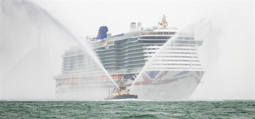 New P&O Cruises’ ship arrives in Southampton for maiden voyage