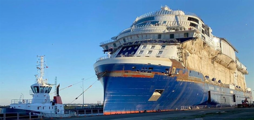 New Celebrity Cruises ship floated out at Chantiers de l’Atlantique