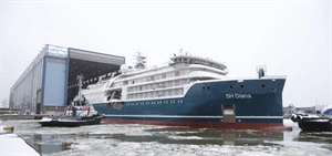 SH Diana floated out of dry dock at Helsinki Shipyard