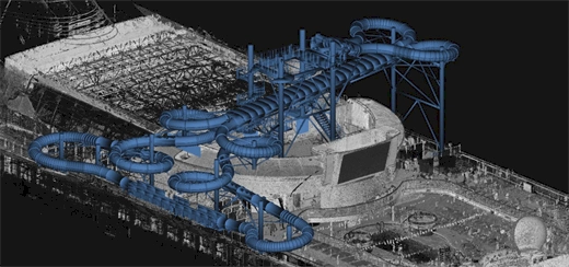Blom Maritime supports partners in waterslide installation