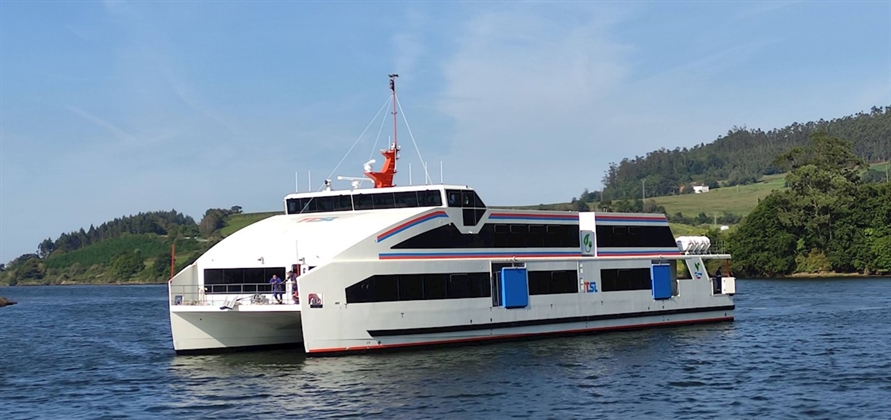 Transtejo’s first all-electric ferry delivered by Astilleros Gondán