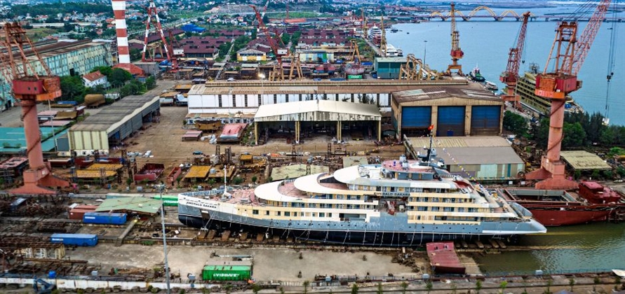 Emerald Cruises’ Emerald Sakara floated out in Vietnam
