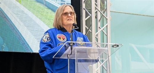 NASA astronaut Dr Kathryn Sullivan christens Scenic Eclipse II in Spain