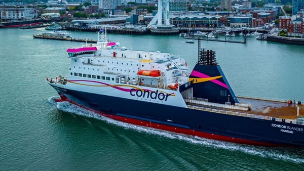 Condor Islander completes berthing trials in Portsmouth