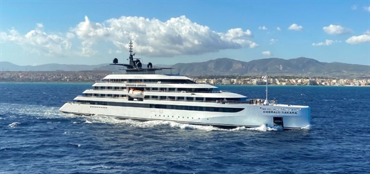 Emerald Sakara departs Athens on inaugural voyage