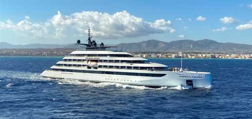 Emerald Sakara departs Athens on inaugural voyage