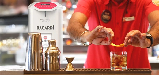 Carnival partner with Bacardi and ecoSPIRITS to reduce single-use glass