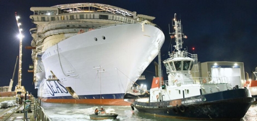 Royal Caribbean’s Utopia of the Seas floats out in France