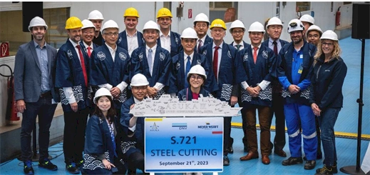 Meyer Werft cuts steel for new NYK Cruises ship