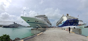 Antigua Cruise Port hosts two simultaneous homeporting calls