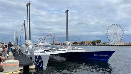 Zero-emission catamaran completes seven-year experimental voyage