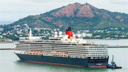 Port of Townsville receives first large cruise ship after channel upgrade