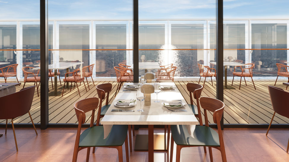 Creating compelling dining experiences on ships