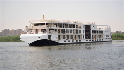 Viking floats out new ship for the River Nile
