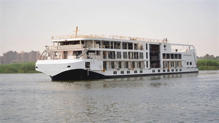 Viking floats out new ship for the River Nile
