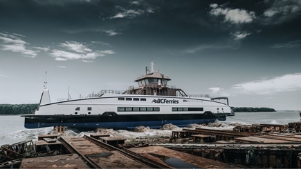 Damen launches electric-ready ferry for BC Ferries