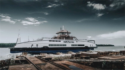 Damen launches electric-ready ferry for BC Ferries