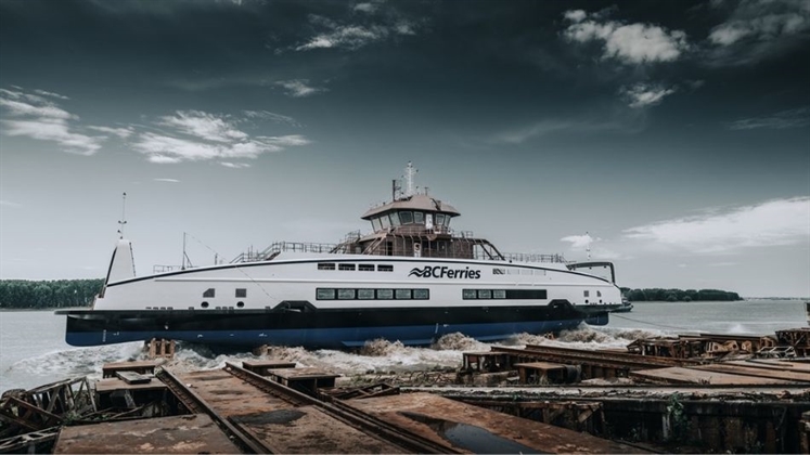 Damen launches electric-ready ferry for BC Ferries