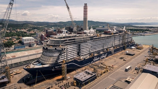Fincantieri launches Mein Schiff Flow at Monfalcone shipyard
