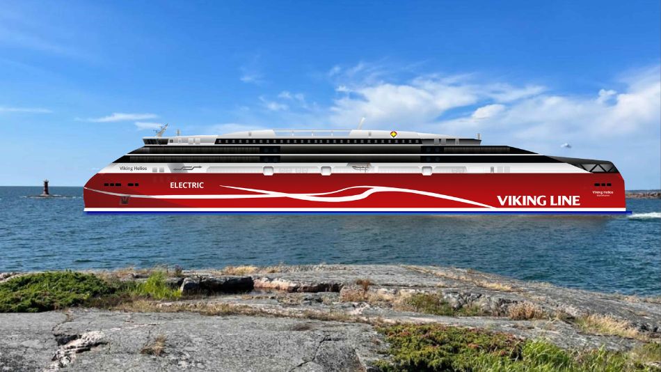 Viking Line develops concept for world’s largest electric ro-pax vessel