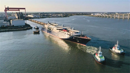Chantiers de l’Atlantique floats out Orient Express Corinthian