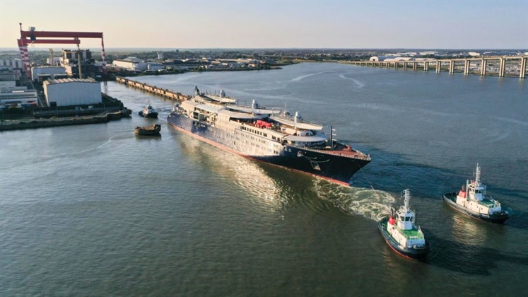 Chantiers de l’Atlantique floats out Orient Express Corinthian