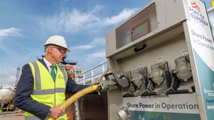 Shore power operational at Port of Aberdeen’s North Harbour