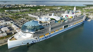 Royal Caribbean International’s Star of the Seas arrives at Port Canaveral for first time