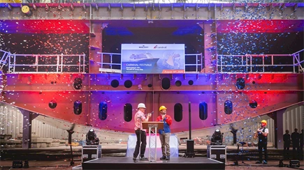 Carnival Cruise Line and Meyer Werft celebrate keel laying of Carnival Festivale
