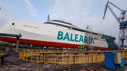 Baleària to launch third LNG-powered fast ferry Mercedes Pinto in September