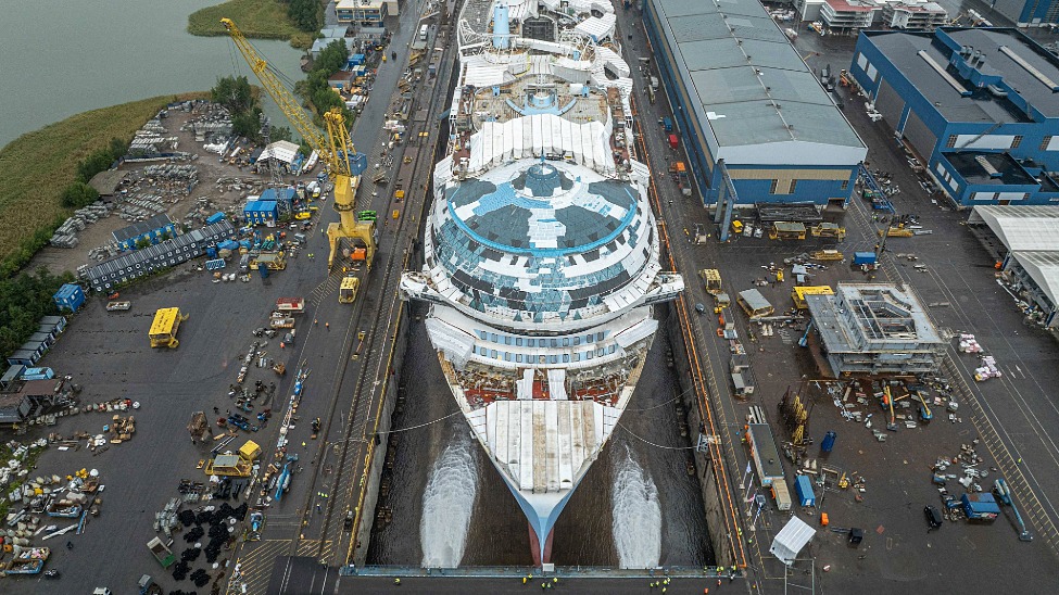 Legend of the Seas floats out at Meyer Turku shipyard