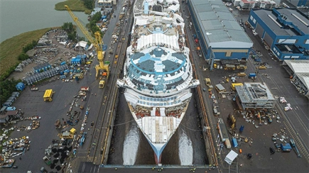 Legend of the Seas floats out at Meyer Turku shipyard