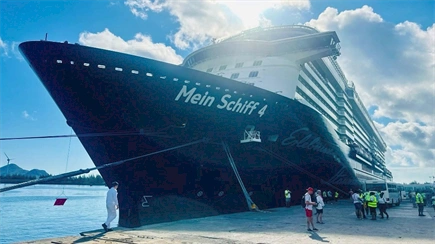 Seychelles welcomes maiden call from Mein Schiff 4