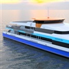 The 50-metre aluminium ferries will carry 500 passengers and accommodate 75 bicycles