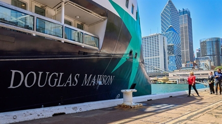 Aurora Expeditions christens new expedition ship Douglas Mawson in Sydney Harbour
