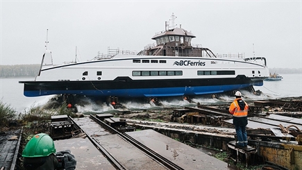 Damen floats out latest ferry for Canada’s BC Ferries