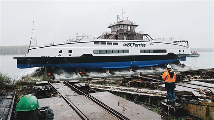 Damen floats out latest ferry for Canada’s BC Ferries