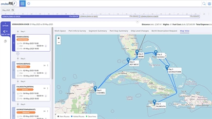 Planning itineraries to perfection with cruisePAL