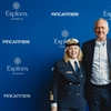 (From left) Captain Serena Melani from Explora Journeys, Pierfrancesco Vago, executive chairman of the cruise division of MSC Group, and Anna Nash, preseident of Explora Journeys