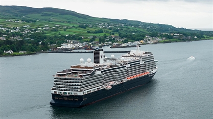 Nieuw Statendam becomes the largest cruise ship to ever visit Foyle Port