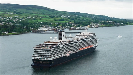 Nieuw Statendam becomes the largest cruise ship to ever visit Foyle Port