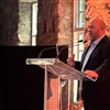 Bud Darr, president and CEO of Cruise Lines International Association, delivered a closing dinner keynote speech (Photo: Claudine Pohl)