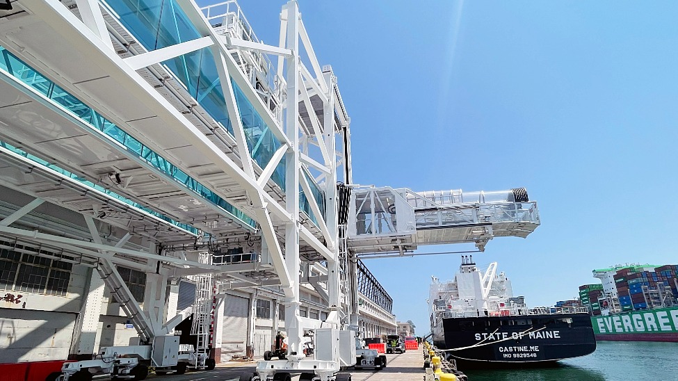 ADELTE delivers new seaport passenger boarding bridge to Massachusetts Port Authority
